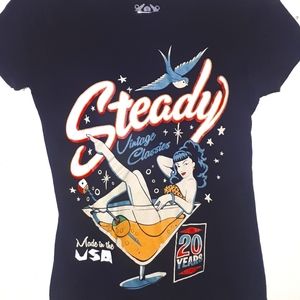 Ladies fitted graphic tee